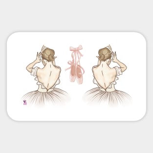 Dancing Ballerina Sticker